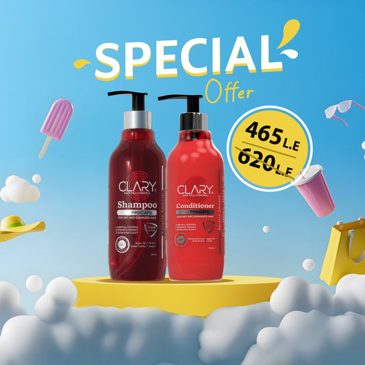 Offer Clary Shampoo + conditioner for Dry & Damaged Hair