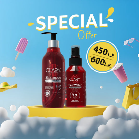 Offer Clary Shampoo + Hair Water for Dry & Damaged Hair
