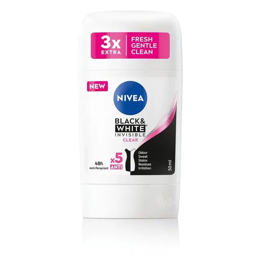 Nivea Deod Stick 50ml F/W Invisible Black&White