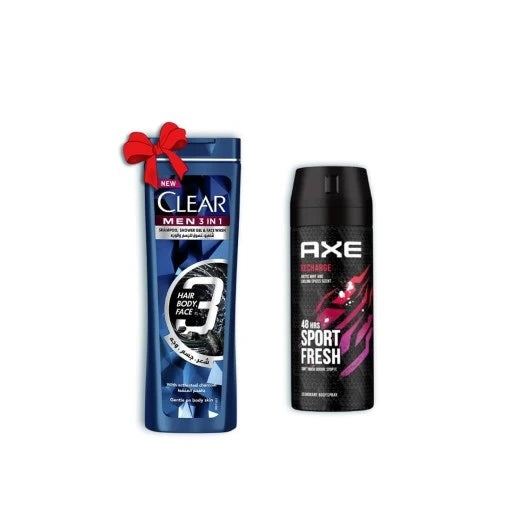 Axe Body Spray 150ML Recharge +Clear Sh 90ML Off