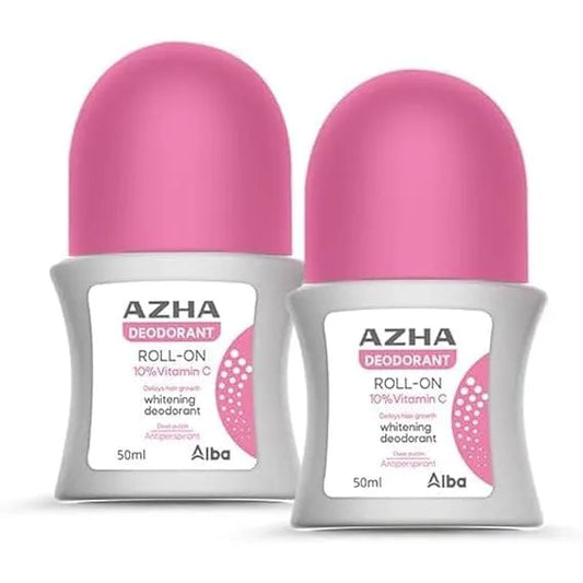 Azha Deodrant Roll On Pink 60ml 1+1 Off