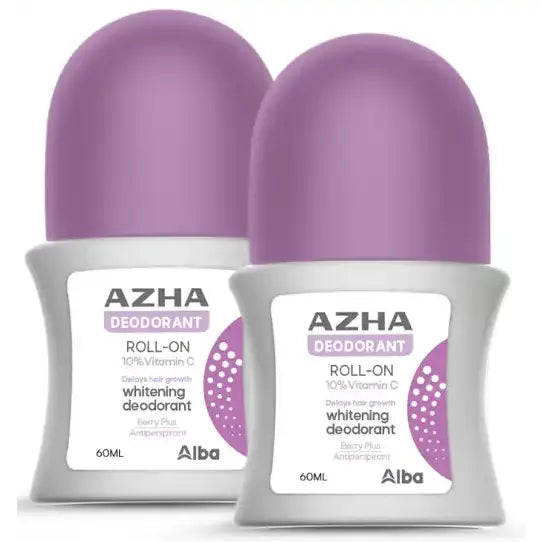 Azha Deodrant Roll On Purple 60ml 1+1 Off