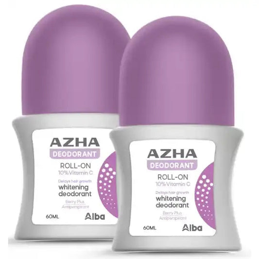 Azha Deodrant Roll On Purple 60ml 1+1 Off