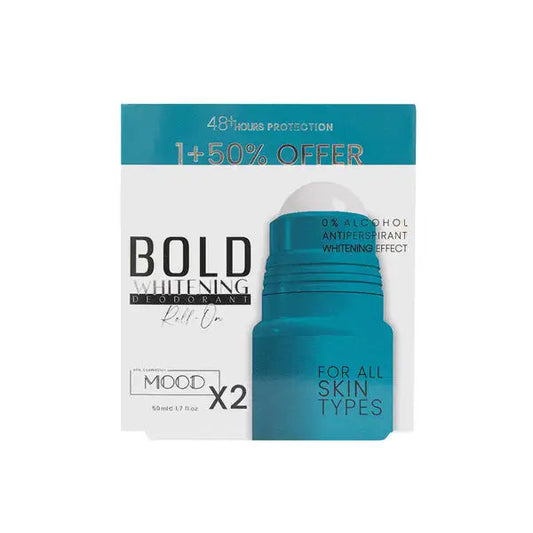 Mood Whitening Deodorant Roll On 50ML Bold 1+50% Off