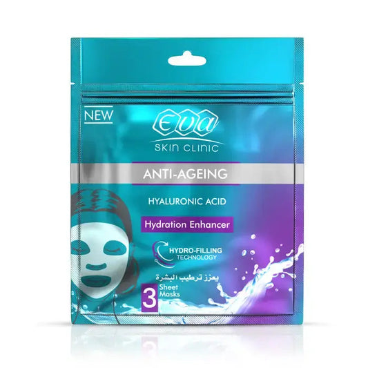 Eva Skin Clinic Hyaluronic Sheet Mask 3 Pcs