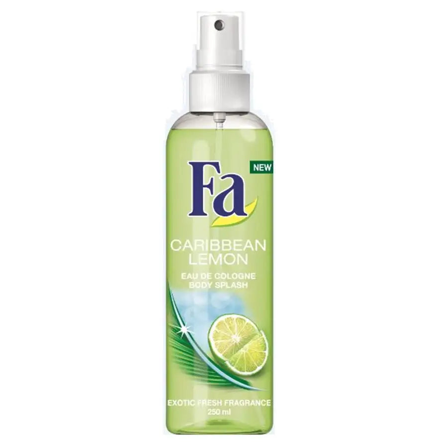 Fa Eau De Cologne Splash 250ml Caribbean Lemon