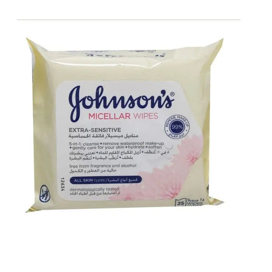 J&J Micellar Wipes Sensitive (All Skin Type) 25pcs