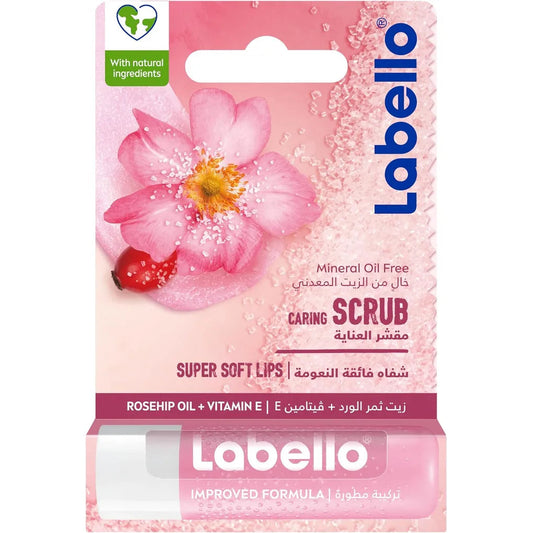 Labello Rosehip+vitamin E Caring Lips Scrub 4.8g