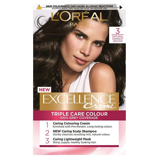 Loreal Excellence 3 (Dark Brown)