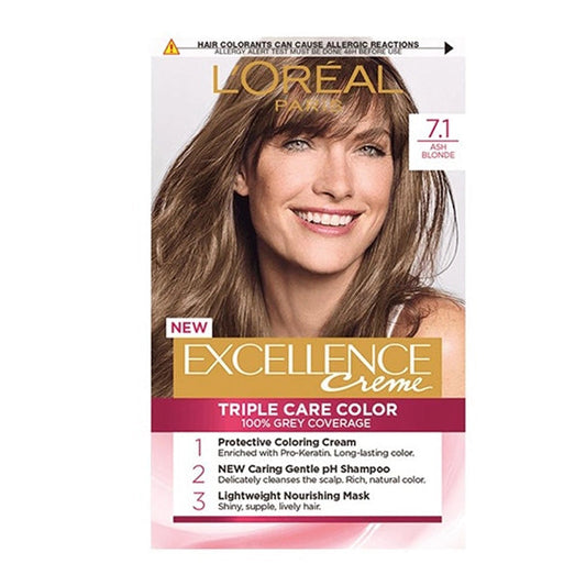 Loreal Excellence 7.1 (Ash Blonde)