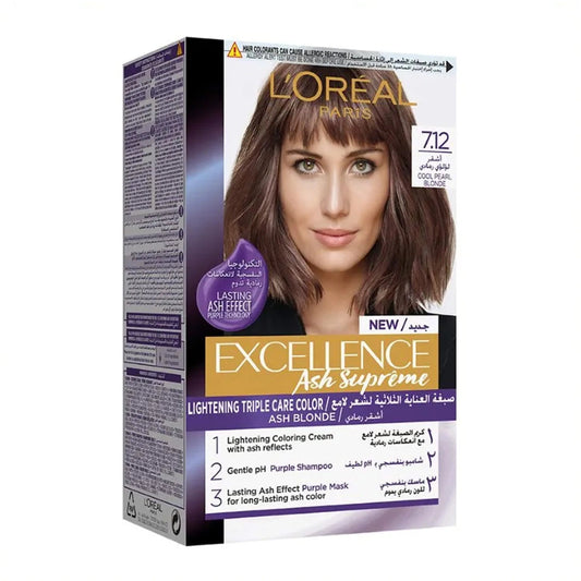 Loreal Excellence 7.12 (Cool Pearl Blonde)