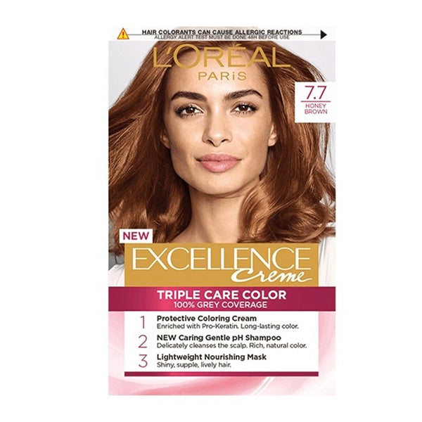 Loreal Excellence 7.7 (Honey Brown)