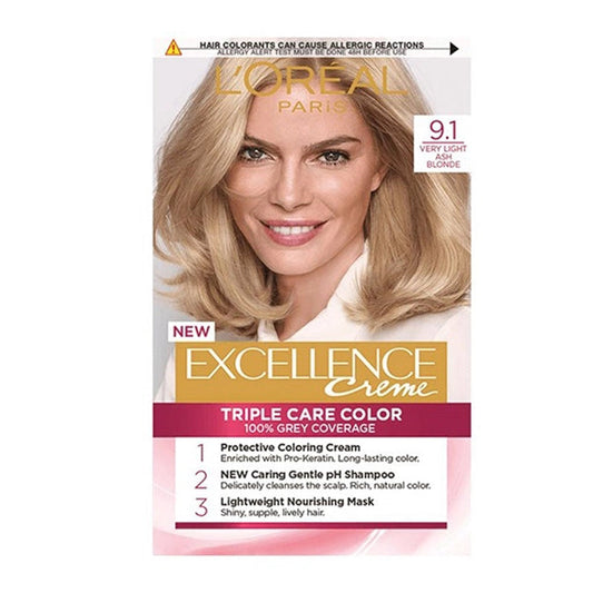Loreal Excellence 9.1 (V.L Ash Blonde)