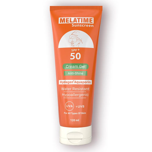 Melatime Sunscreen Cream Gel SPF+50 120ml