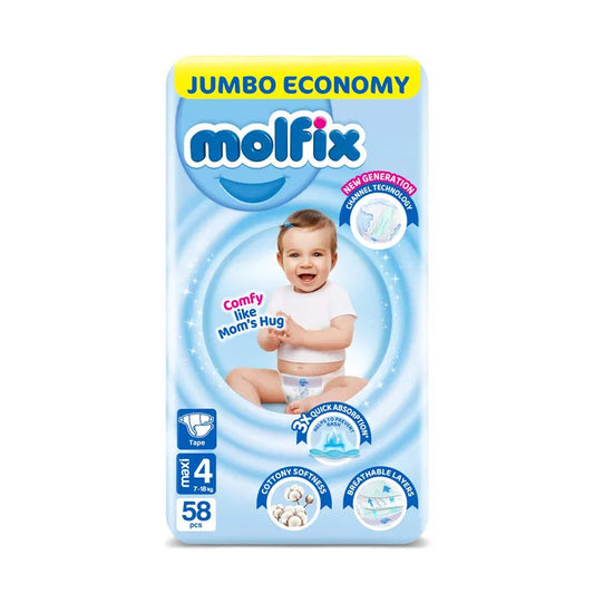 Molfix Baby Daipers NO.4 Maxi (58 Pcs)