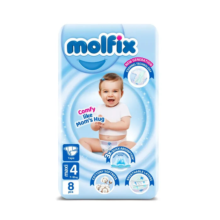 Molfix Baby Daipers NO.4 Maxi (8 Pcs)