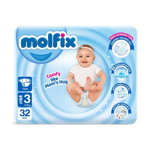 Molfix Baby Diapers NO.3 Midi (32 Pcs)