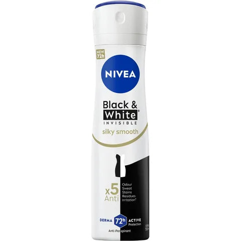Nivea Deod Spray 150ml Black&Whit Gold F/W