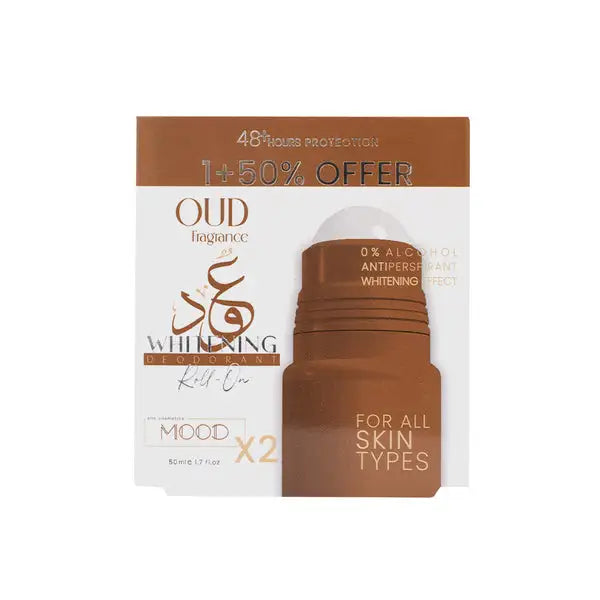 Mood Whitening Deodorant Roll On 50ML Oud 1+50% off