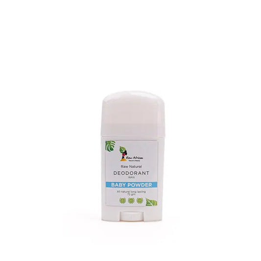 Raw African Deodrant Baby Powder Wax 75gm