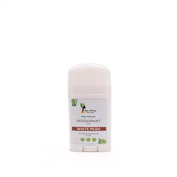 Raw African Deodrant White Musk Wax 75gm