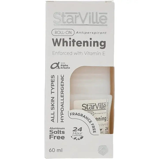 Starville Roll On 60ml Whitening (Fragrance Free)